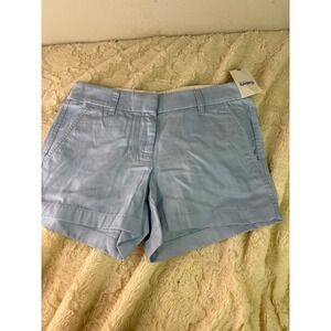 J.crew blue shorts size zero NWT